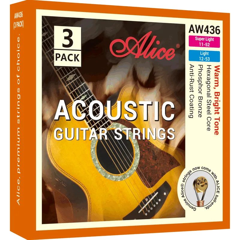 Alice acoustic guitar string AW436(3PACK)-800x800
