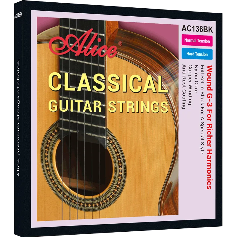 Alice classical guitar string AC136BK 800x800